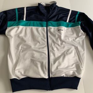 **VINTAGE** Wilson 80s Track Jacket men’s  LARGE